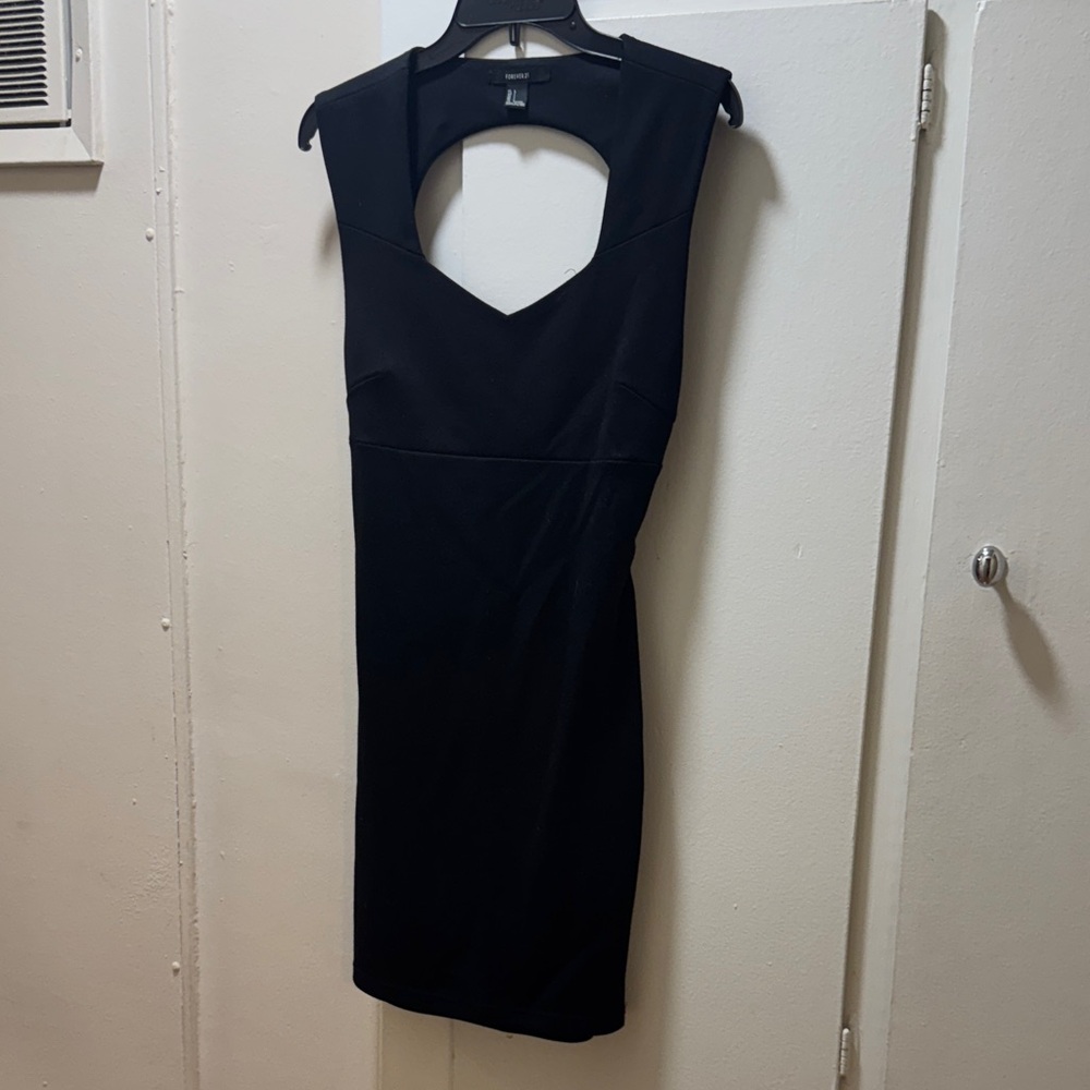 Forever 21 Black Backless Dress